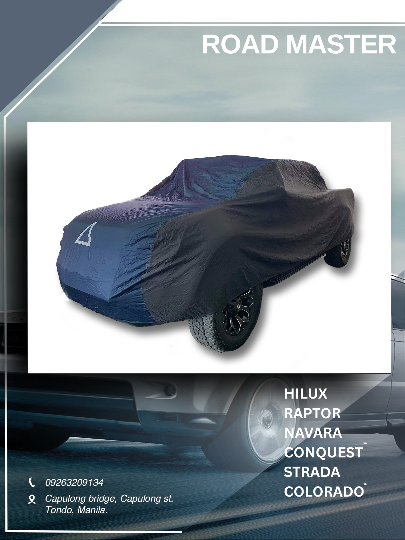 Car Cover for Hilux, Raptor, Navara, Strada, Triton, Dmax, Ranger, Conquest