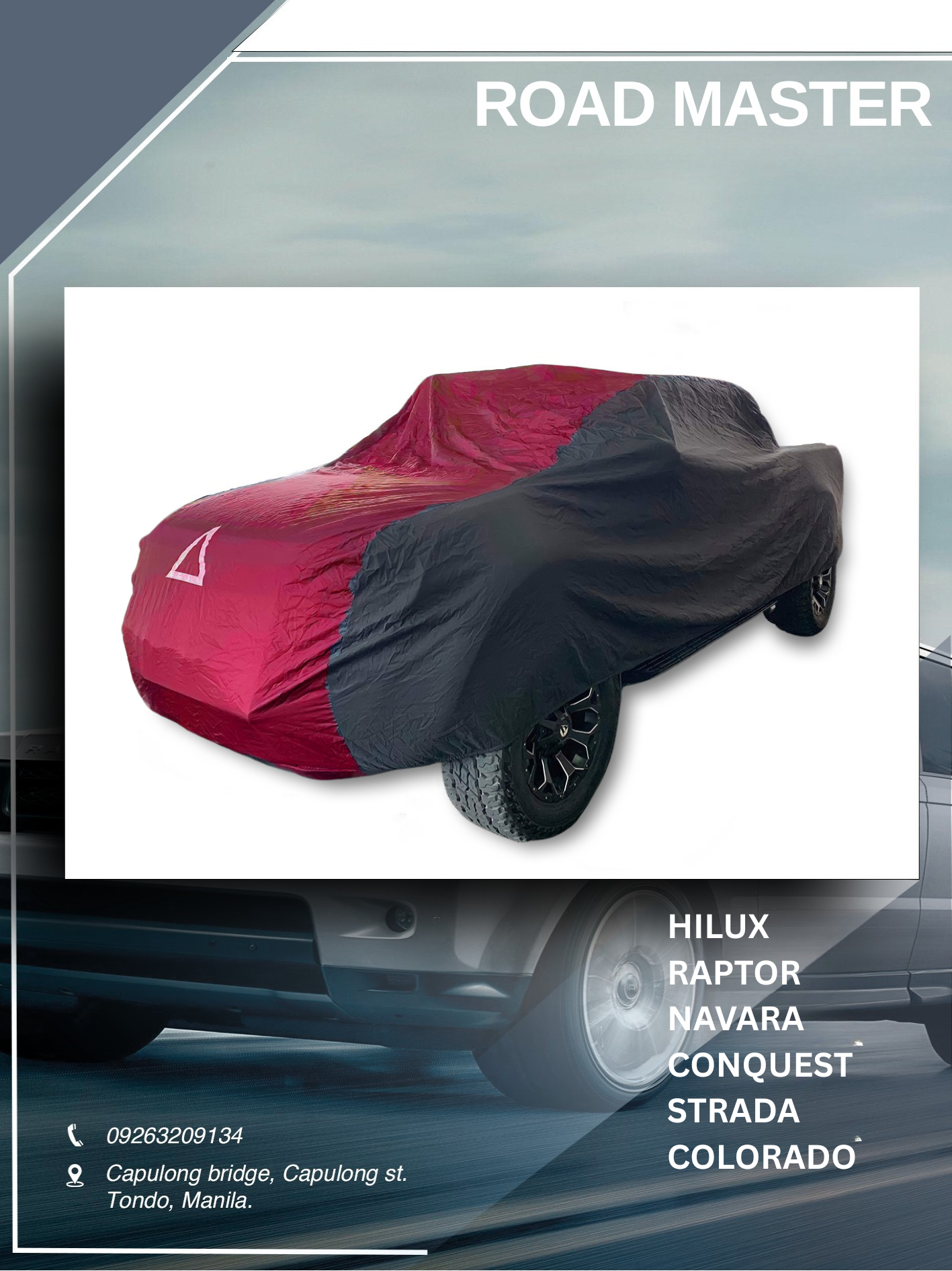 Car Cover for Hilux, Raptor, Navara, Strada, Triton, Dmax, Ranger, Conquest