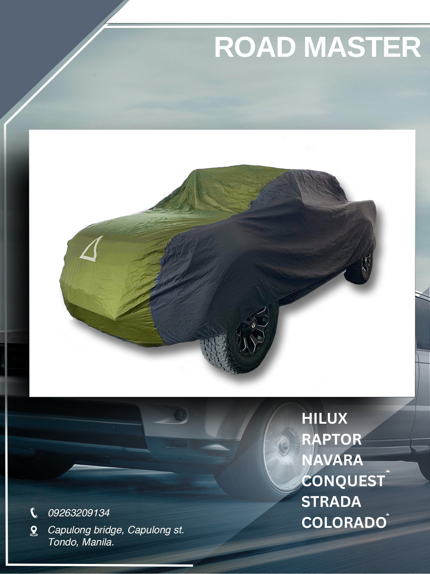 Car Cover for Hilux, Raptor, Navara, Strada, Triton, Dmax, Ranger, Conquest