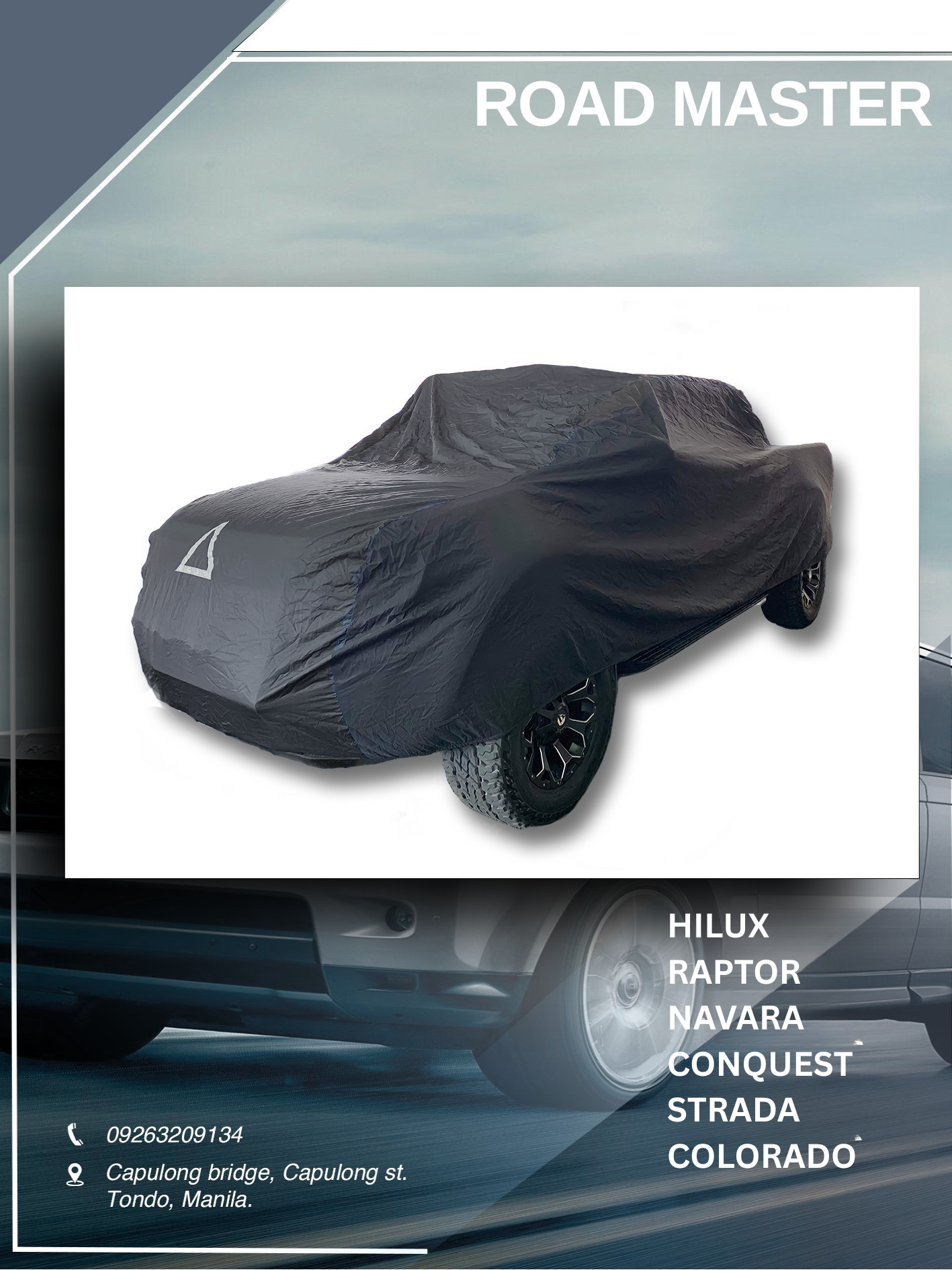 Car Cover for Hilux, Raptor, Navara, Strada, Triton, Dmax, Ranger, Conquest