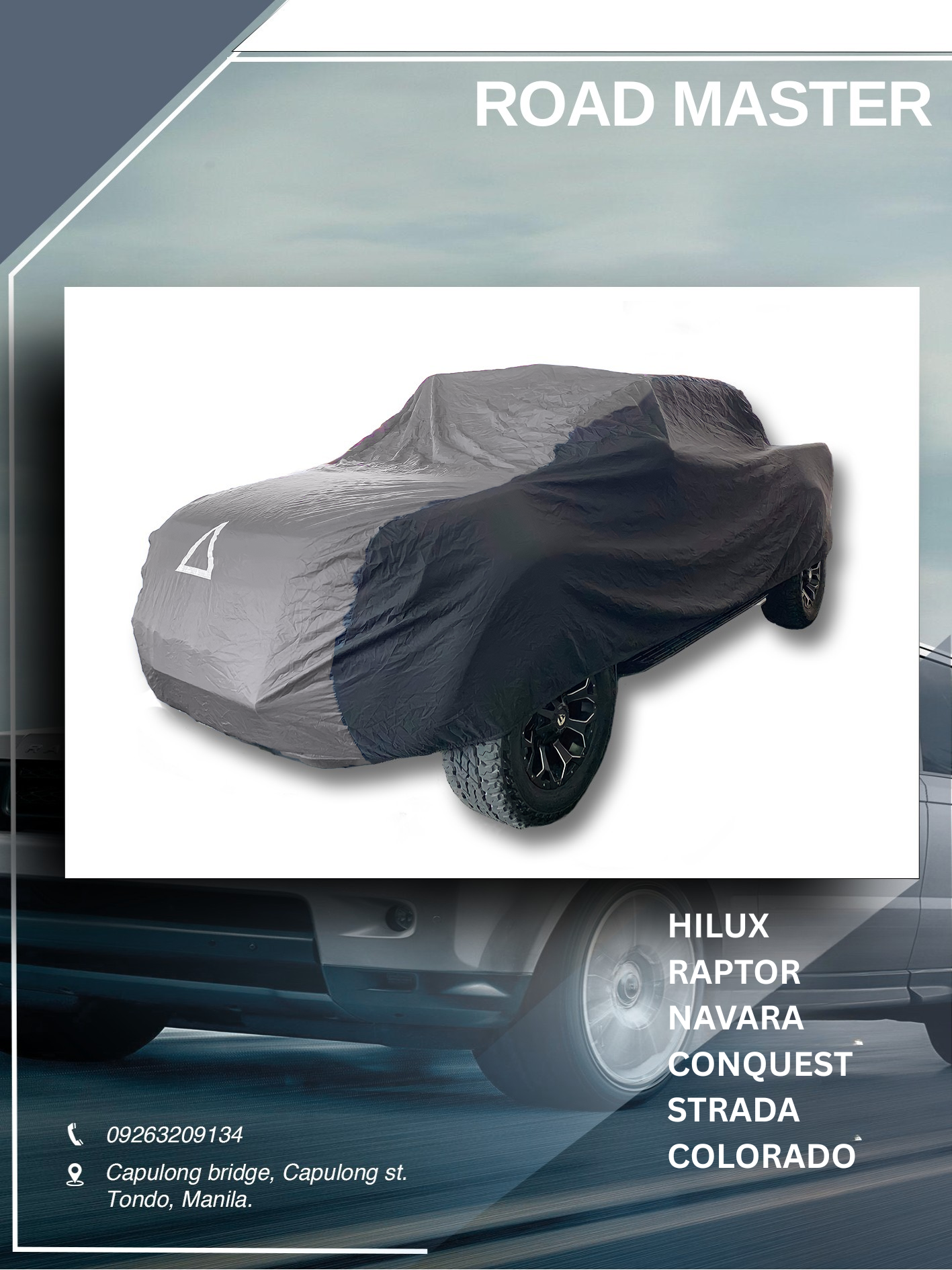 Car Cover for Hilux, Raptor, Navara, Strada, Triton, Dmax, Ranger, Conquest