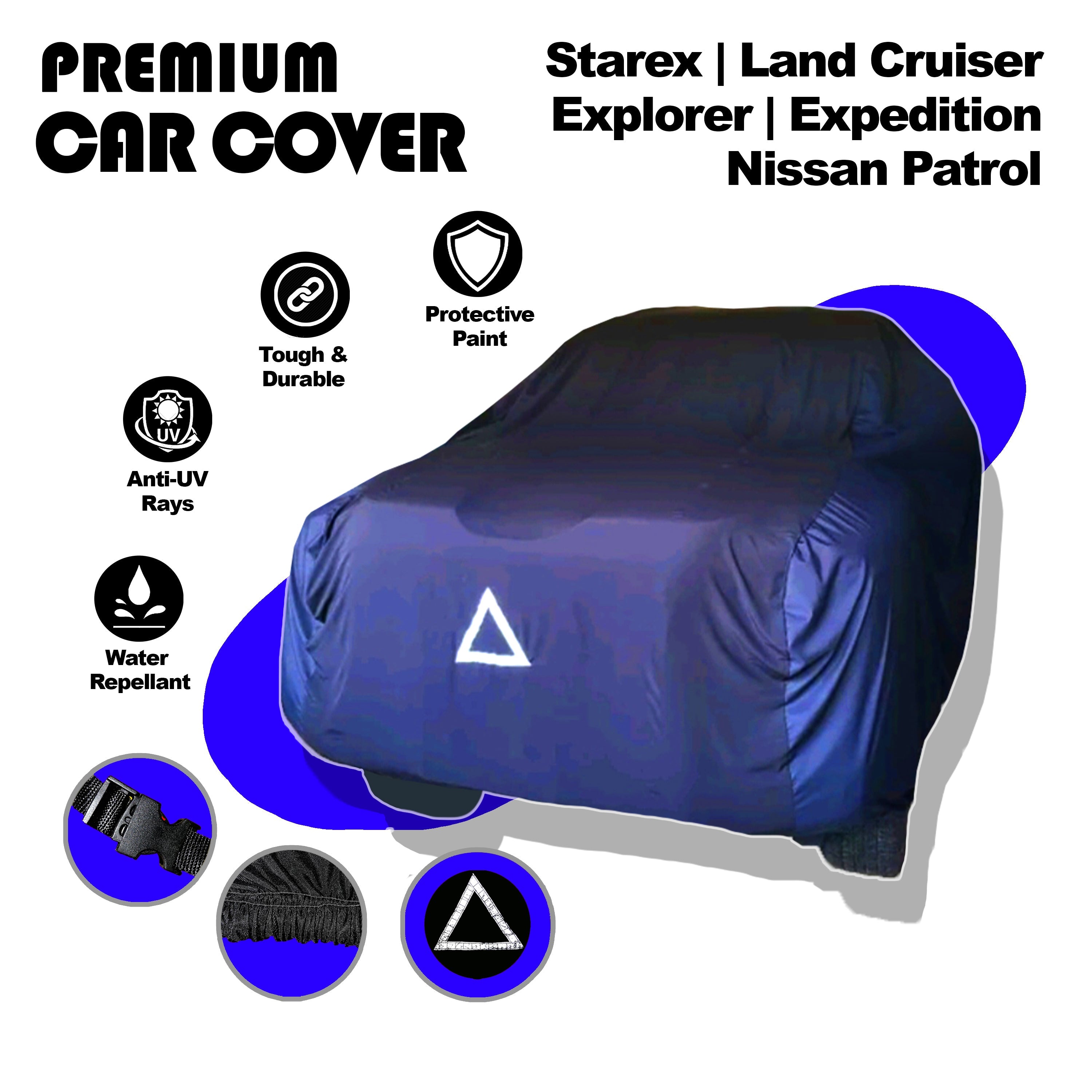 Car Cover for LandCruiser, Nissan Patrol, Starex, Expedition, Explorer, Lexus