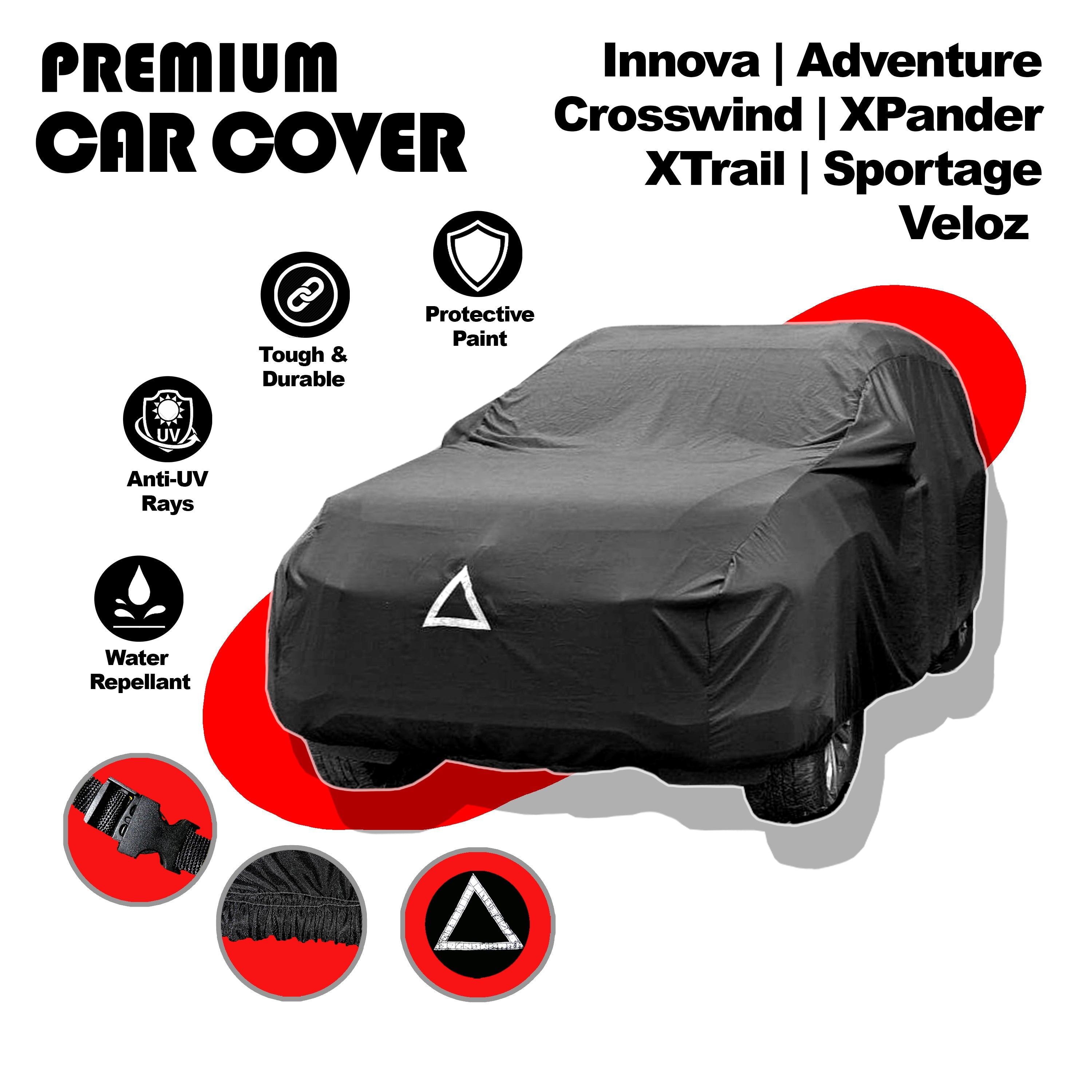 Car cover for Innova, Xpander, Veloz, Adventure, Territory, Crosswind, Sportivo